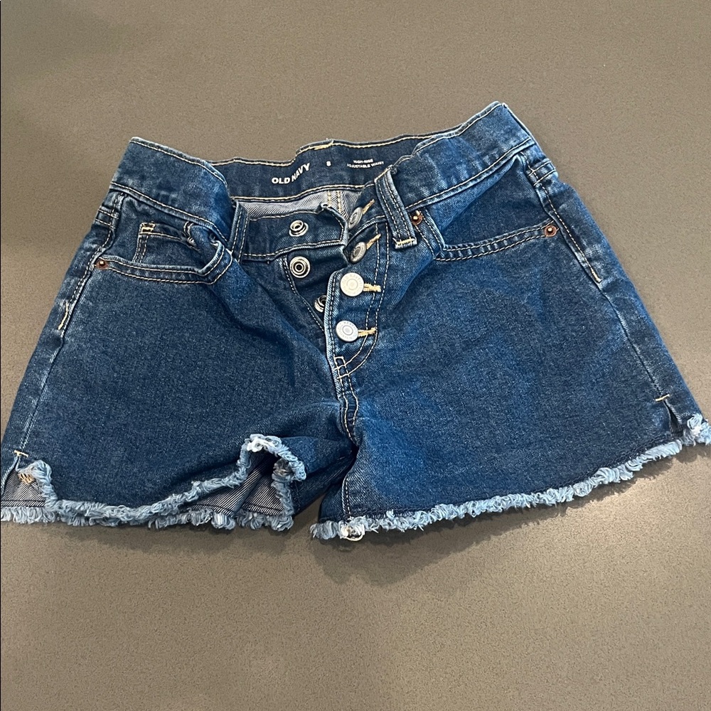Old Navy Kids Frayed Hem Denim Shorts - Blue